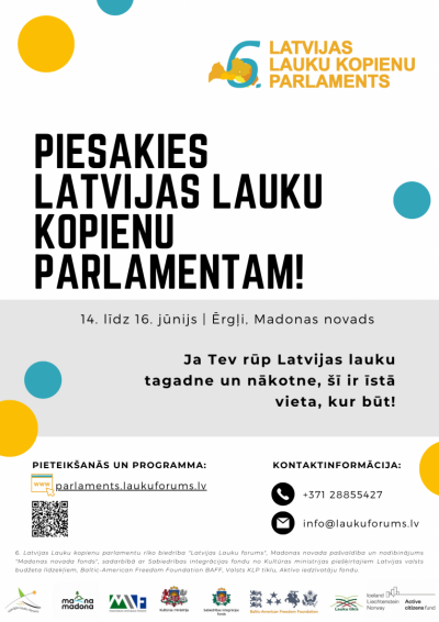 Lauku kopienu parlaments plakāts 14.06.2023
