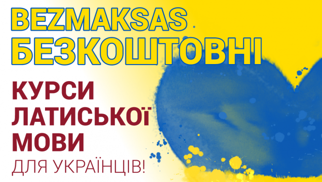 Bezmaksas latviešu valodas kursi Ukrainas civiliedzīvotājiem