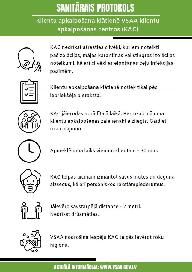 VSAA no 10.jūnija atsāk klientu apkalpošanu klātienē