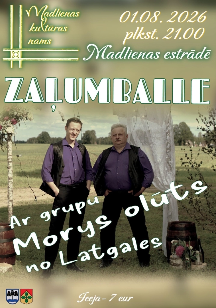 1. augustā plkst. 21.00 kapusvētku zaļumballe kopā ar grupu “Morys olūts” no Latgales.   Biļetes cena 7 eiro.