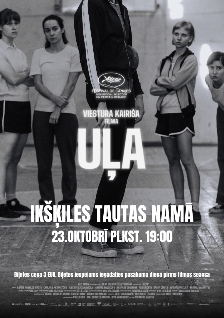 23. oktobrī plkst. 19.00 Ikšķiles Tautas namā filma “Uļa”.