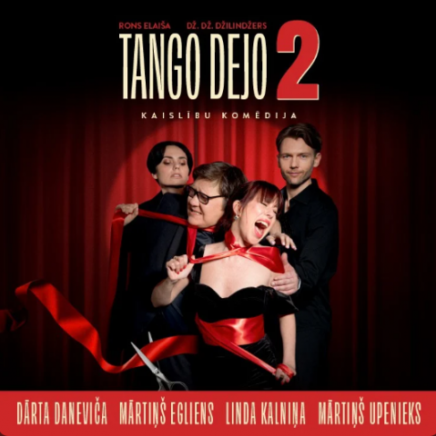 3. oktobrī plkst. 19.00 Ogres novada Kultūras centra Lielajā zālē  PIRMIZRĀDE – Kaislību komēdija ar psiholoģisku spriedzi “TANGO DEJO 2 (DIVI)”