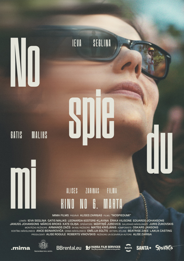 Spēlfilma NOSPIEDUMI. Lomās – Ieva Segliņa, Gatis Maliks, Eduards Johansons, Januss Johansons, Leonarda Ķestere, Anta Aizupe, Juta Vanaga, Inese Ramute.