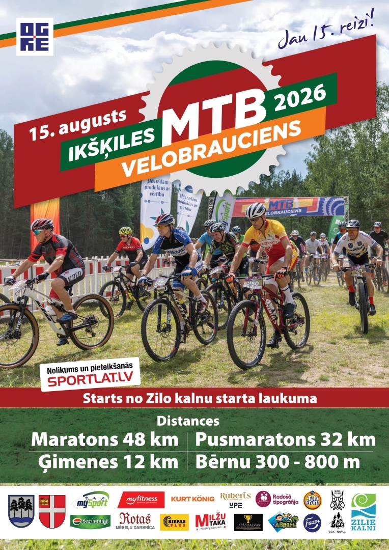 Jau 15. reizi augustā norisināsies “Ikšķiles MTB velobrauciens” Zilajos kalnos