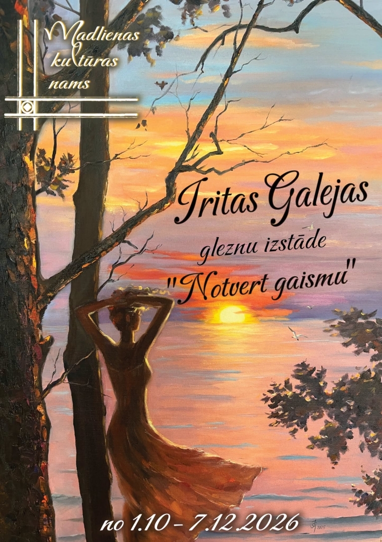 Madlienas kultūras namā no 1. oktobra līdz 7. decembrim apskatāma Iritas Galejas gleznu izstāde "Notvert gaismu"