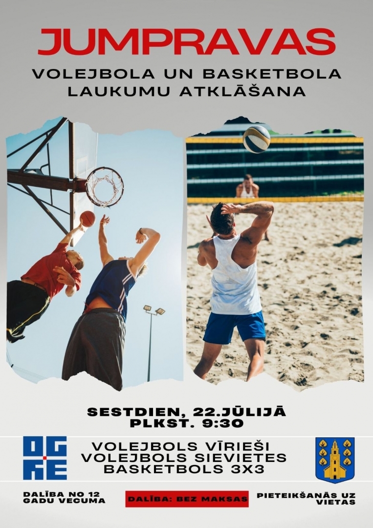 Jumprava sporta laukumu atklāšana