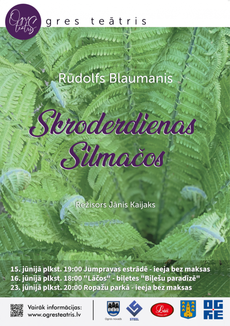 Ogres teātra izrāde SKRODERDIENAS SILMAČOS 2024