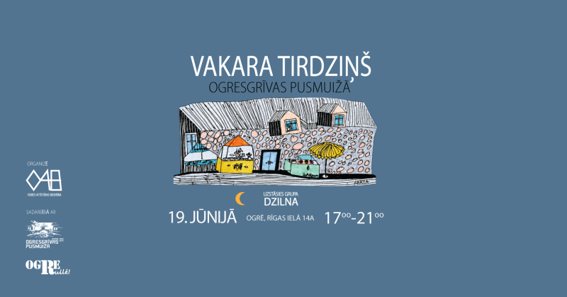 19. jūnijā no plkst. 17.00 Ogresgrīvas pusmuižas pagalmā (Rīgas ielā 14A, Ogrē) notiks vakara tirdziņš. Pasākumā piedalīsies Ogres un citu novadu mājražotāji un mazie uzņēmēji.  Aptuveni no plkst. 18.20, pasākumam pievienosies un uzstāsies tautas muzikantu grupa “DZILNA”.  Nāc satikt vietējos ražotājus, izbaudīt vakaru un ar savu pirkumu atbalstīt vietējos uzņēmējus un mājražotājus!  Pasākumu rīko Ogres Attīstības Biedrība sadarbībā ar projektu “Ogre rullē!”.