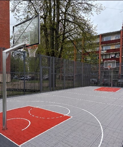 Plānotā 5x5 basketbola laukuma Ogrē vizualizācija