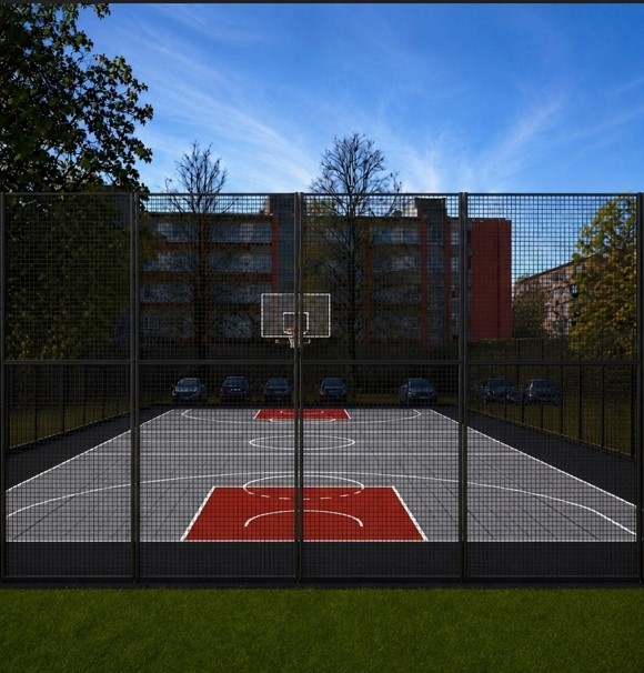 Plānotā 5x5 basketbola laukuma Ogrē vizualizācija