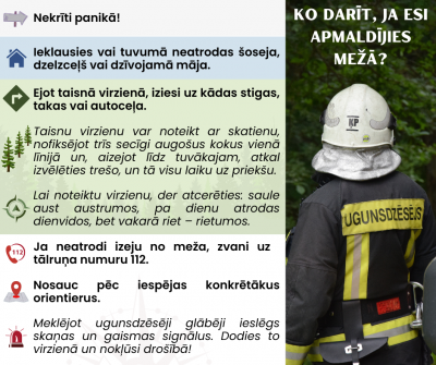 VUGD sēņošana, drošība mežā