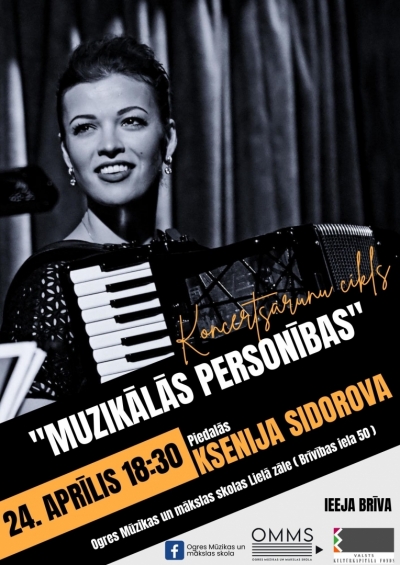 Koncertsarunu cikls MUZIKĀLĀS PERSONĪBAS ar Kseniju Sidorovu