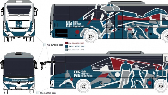 Vizuālais noformējums elektroautobusam