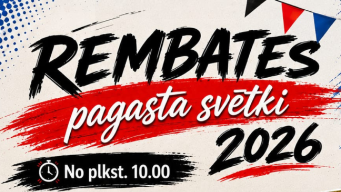 Afiša ar informāciju par Rembates pagasta svētku programmu