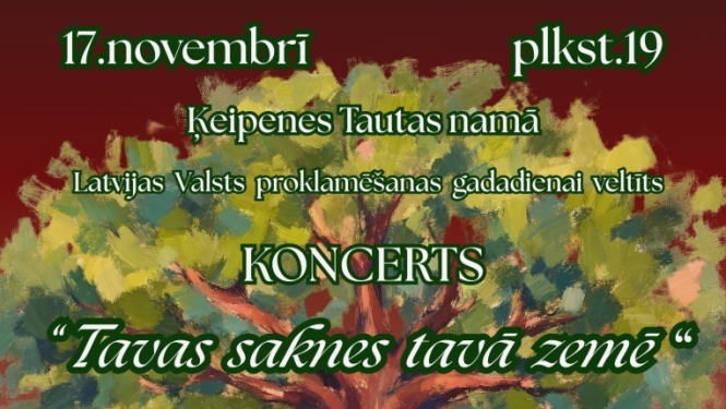 17. novembrī  plkst. 19.00 Ķeipenes Tautas namā Latvijas Valsts proklamēšanas gadadienai veltīts koncerts. Piedalīsīes Ķeipenes Tautas nama un skolas amatiermākslas kolektīvi.  Viesosies Zaubes jauktais koris, diriģents Kristers Briedis!  Pēc koncerta - svētku balle, muzicēs Krišjānis un Uldis  Ieeja bez maksas