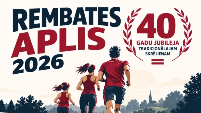 2026. gada 18. novembrī pie Rembates pagasta pārvaldes  Reģistrēšanās un numuru saņemšana no plkst. 10.00 līdz 11.45.  Jubilejas skrējiena starts plkst. 12.00.  Pirms reģistrēšanās OBLIGĀTI iepazīsties ar sacensību nolikumu!  Ar nolikumu var iepazīties Facebook lapā “Rembates pagasta pārvalde un kultūra” un Ogres novada Sporta centra mājaslapā. Reģistrēšanās bulta.lv