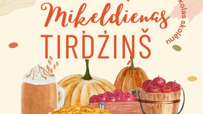 29. septembrī plkst. 16.00 pie Birzgales Tautas nama bērnu Miķeļdienas tirdziņš