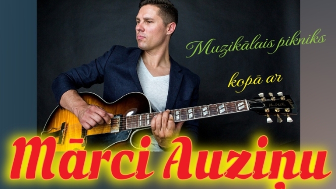 6. jūnijā plkst.19.00 Pie Madlienas ev. lut. baznīcas Muzikālais pikniks kopā ar Mārci Auziņu koncertprogrammā “Latviešu dziesmas solo ģitārai”  Ņem līdzi savu sedziņu vai krēsliņu, piknika groziņu un saplūsti ar mūziku un dabu. Sliktos laikapstākļos koncerts notiks baznīcā.  Biļetes cena iepriekšpārdošanā 7 eiro, pasākuma dienā 10 eiro.