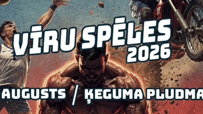 7.-8. augustā Ķeguma pludmalē norisināsies festivāls "Vīru spēles 2026"