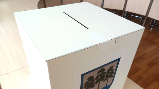 Balsošanas kaste Ogres novada iedzīvotāju padomēm