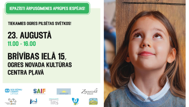 Ogrē notiks kampaņas “Dāvā bērniem mīlošu ģimeni!” pasākums topošajām uzņemošajām ģimenēm. Attēlā meitene pie sienas, kur atzīmēti ģimenē augošu bērnu augumu garumi dažādos laikos