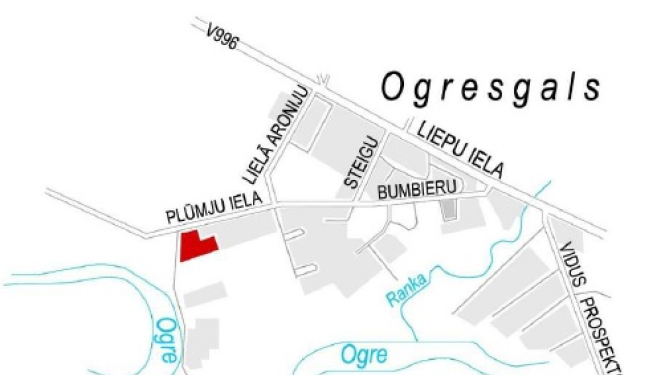 Paziņojums par publisko apspriešanu Plūmju ielā 9, Ogresgalā