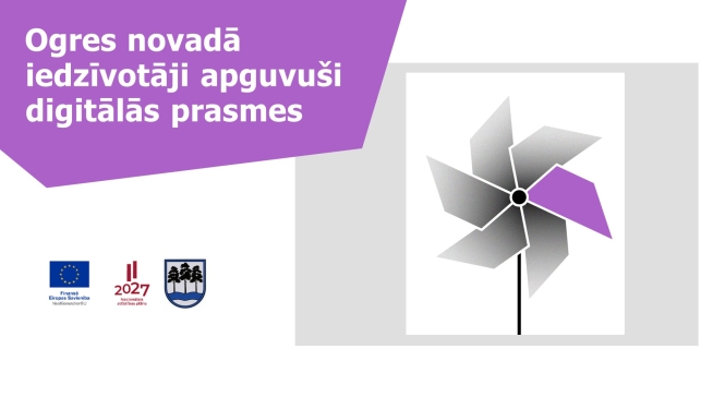 Ogres novada iedzīvotāji apguvuši digitālās prasmes