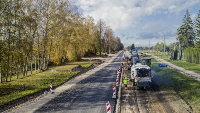 autoceļa A6 rekonstrukcija Lielvārdē