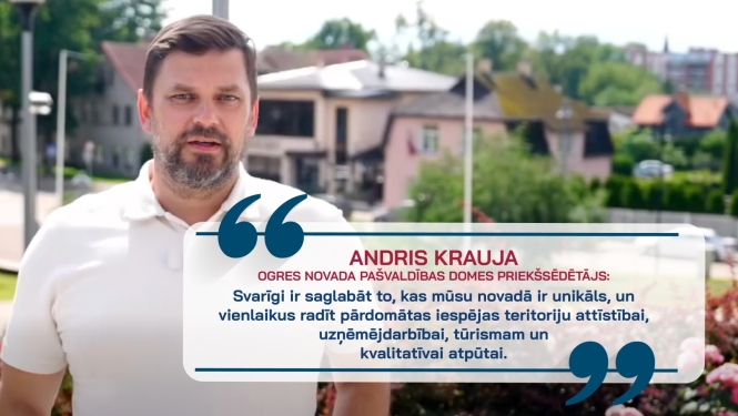 Ogres novada pašvaldības domes priekšsēdētājs A. Krauja