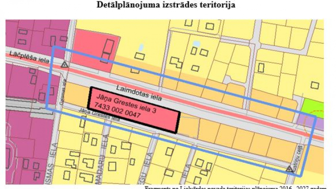 detalplanojums gestes iela Lielvarde