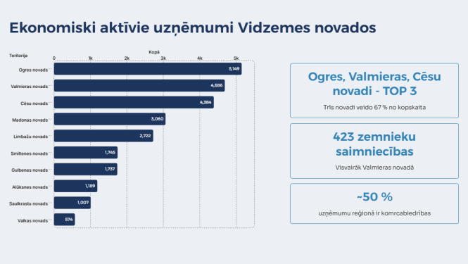 Ekonomiskā aktivitāte Ogres novadā 