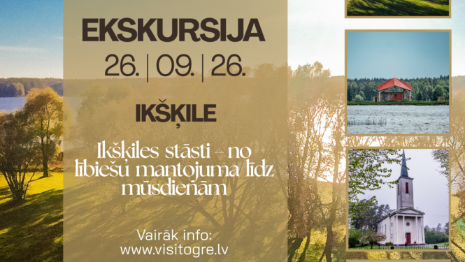 Atzīmējot Starptautisko tūrisma dienu, Ogres novada Kultūras un tūrisma pārvalde 26. septembrī aicina doties izzinošā ekskursijā “Ikšķiles stāsti – no lībiešu mantojuma līdz mūsdienām”