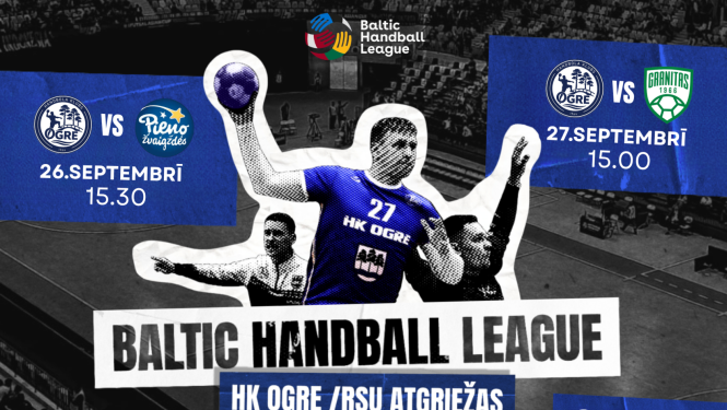 26. septembrī plkst. 15.30 Ogres novada sporta centrā, Skolas ielā 21, OgreHK Ogre/RSU pret Pieno žvaigždės