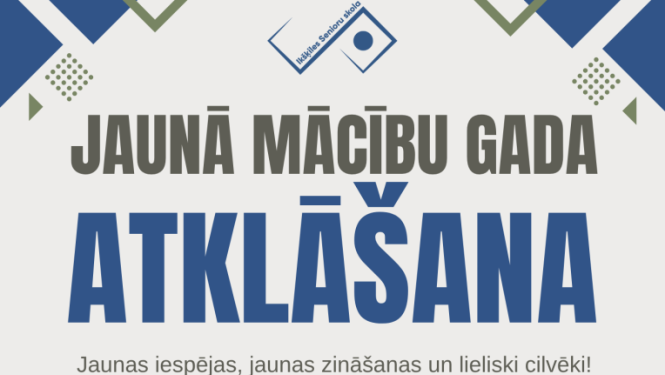 Ikšķiles Senioru skola atkal ver durvis jaunām zināšanām, sarunām, kustībai, kopā būšanai un, protams, jauniem piedzīvojumiem.   Ja arī Tu vēlies satikt domubiedrus, uzzināt ko jaunu, izmēģināt ko vēl nebijušu vai vienkārši labi pavadīt laiku kopā ar citiem – nāc! Iepazīsimies, parunāsim, uzzināsi, kas šogad gaidāms, un varēsi izvēlēties sev interesējošās nodarbības un interešu grupas.  30. septembrī plkst. 10.00  Ikšķiles bibliotēkā Nāc viens vai kopā ar draugu – mēs Tevi gaidīsim!  