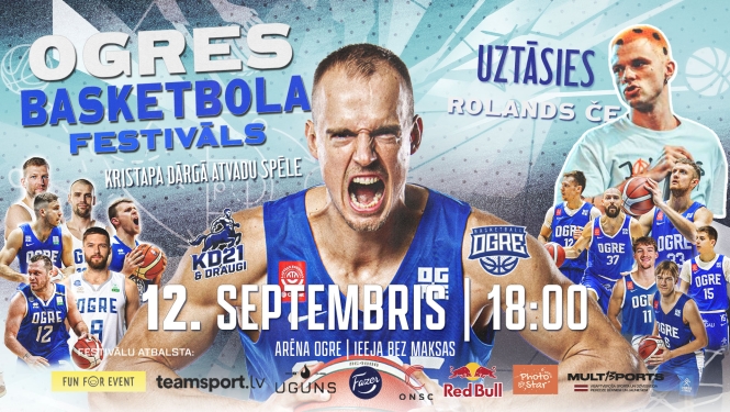 Sestdien, 12. septembrī, plkst. 18.00 Sporta arēnā "Ogre" jau trešo reizi norisināsies OGRES BASKETBOLA FESTIVĀLS – viens no gada gaidītākajiem basketbola notikumiem Ogrē un jaunās sezonas atklāšanas svētki.  Šī gada festivāla emocionālākais brīdis būs ilggadējā BK "Ogre" kapteiņa Kristaps Dārgais godināšana, noslēdzot deviņas spilgtas sezonas kluba rindās. Par godu kapteinim notiks īpaša basketbola spēle – Kristapa Dārgā izveidotā komanda "KD21 & draugi" tiksies ar jauno BK "Ogre" sastāvu, kuru jaunajā sez