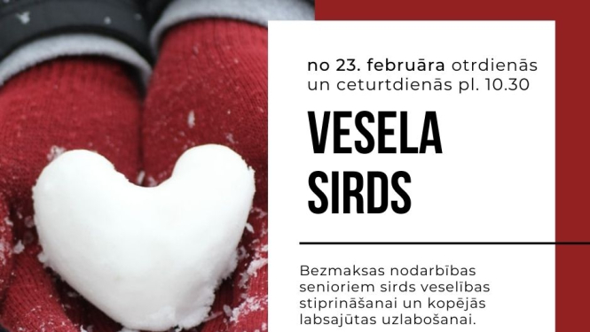 Vingrošana senioru sirds veselības un vispārējās labsajūtas veicināšanai