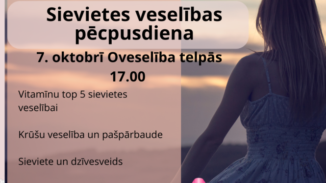 Sievietes veselības pēcpusdiena