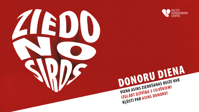 Donoru diena. Ziedo no sirds.