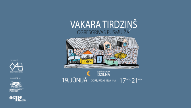 19. jūnijā no plkst. 17.00 Ogresgrīvas pusmuižas pagalmā (Rīgas ielā 14A, Ogrē) notiks vakara tirdziņš. Pasākumā piedalīsies Ogres un citu novadu mājražotāji un mazie uzņēmēji.  Aptuveni no plkst. 18.20, pasākumam pievienosies un uzstāsies tautas muzikantu grupa “DZILNA”.  Nāc satikt vietējos ražotājus, izbaudīt vakaru un ar savu pirkumu atbalstīt vietējos uzņēmējus un mājražotājus!  Pasākumu rīko Ogres Attīstības Biedrība sadarbībā ar projektu “Ogre rullē!”.