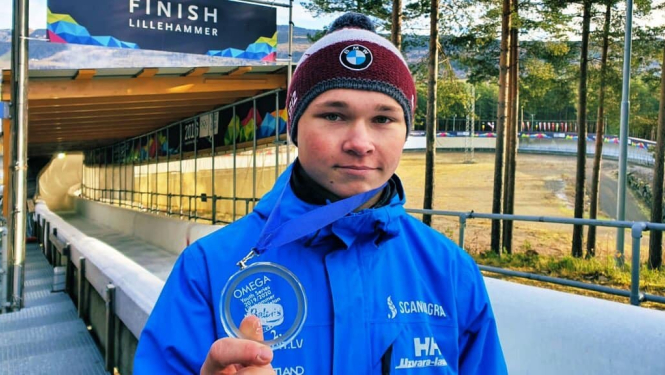Taurupietis Veinbergs – pasaules vicečempions skeletonā