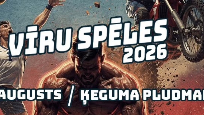Vīru spēles 2026 norisināsies Ķegumā no 7. līdz 8. augustam
