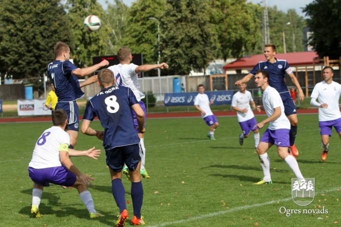 Artūra Cildermaņa debijā FK Ogre piekāpjas AFA Olaine