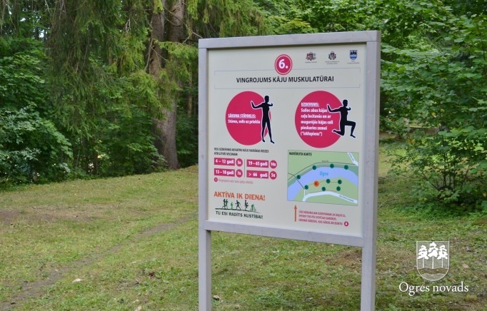 Ogrē atklāts Veselības maršruts - pirmais Latvijā