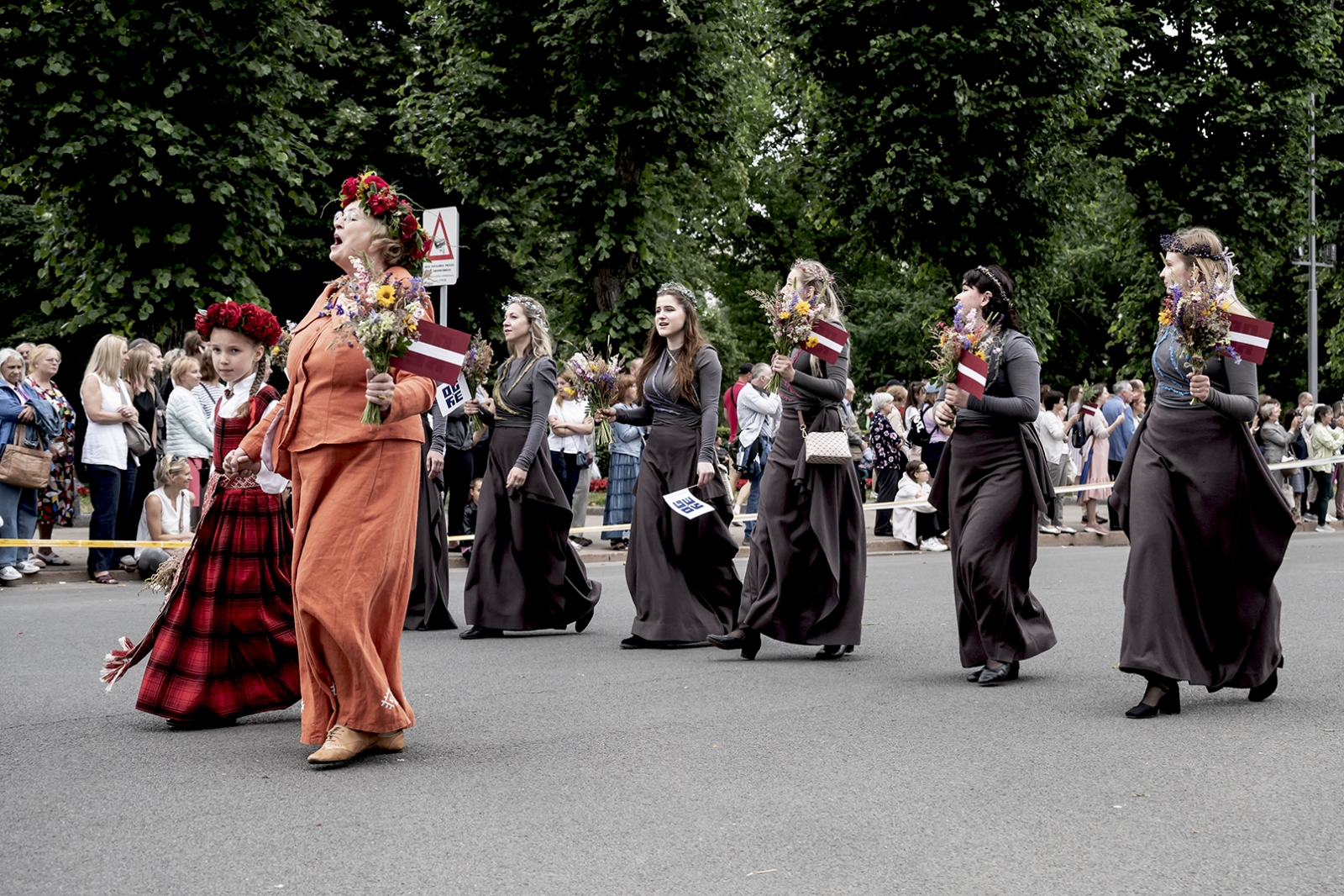Dziesmu svētku gājiens. Ogres novads. Foto: Voldemārs Stāvusis