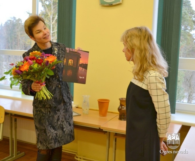 Skolotāja Inese Orbidāne atzīmē dzīves jubileju