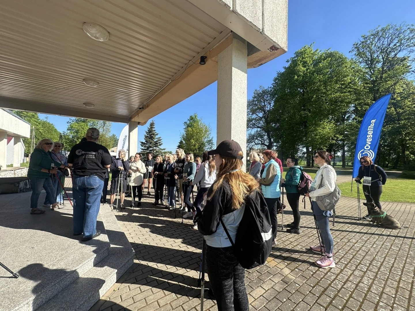 Oveselība nūjošanas pārgājienu cikla “Iepazīsti Ogres novadu!” 2. pārgājiens Lauberē