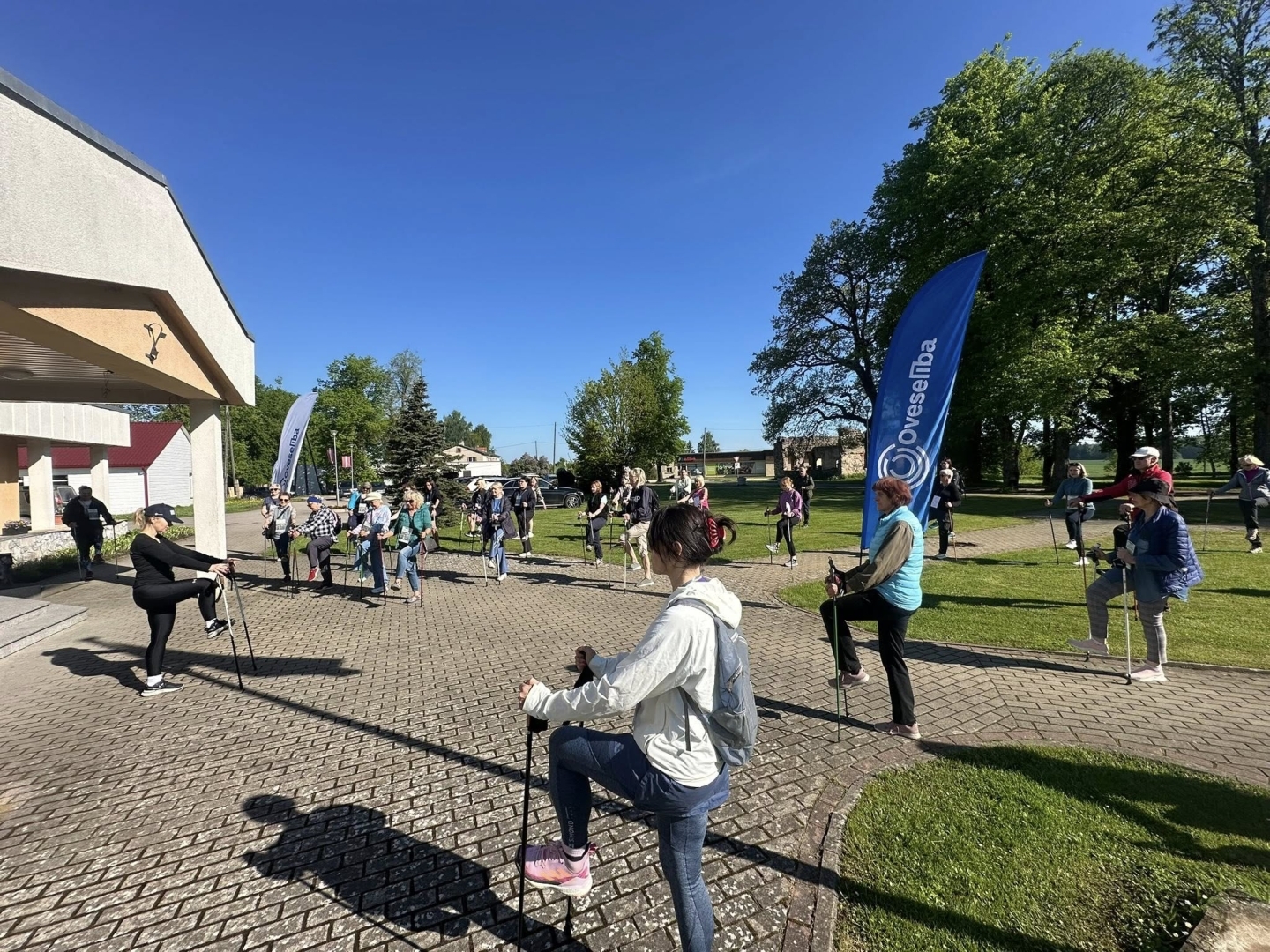 Oveselība nūjošanas pārgājienu cikla “Iepazīsti Ogres novadu!” 2. pārgājiens Lauberē