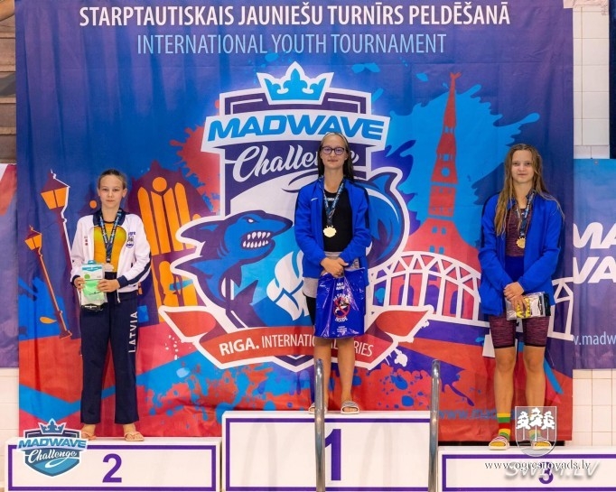 Peldēšanas klubam “Ogre” augsti sasniegumi starptautiskā turnīrā (31.08.2020.)