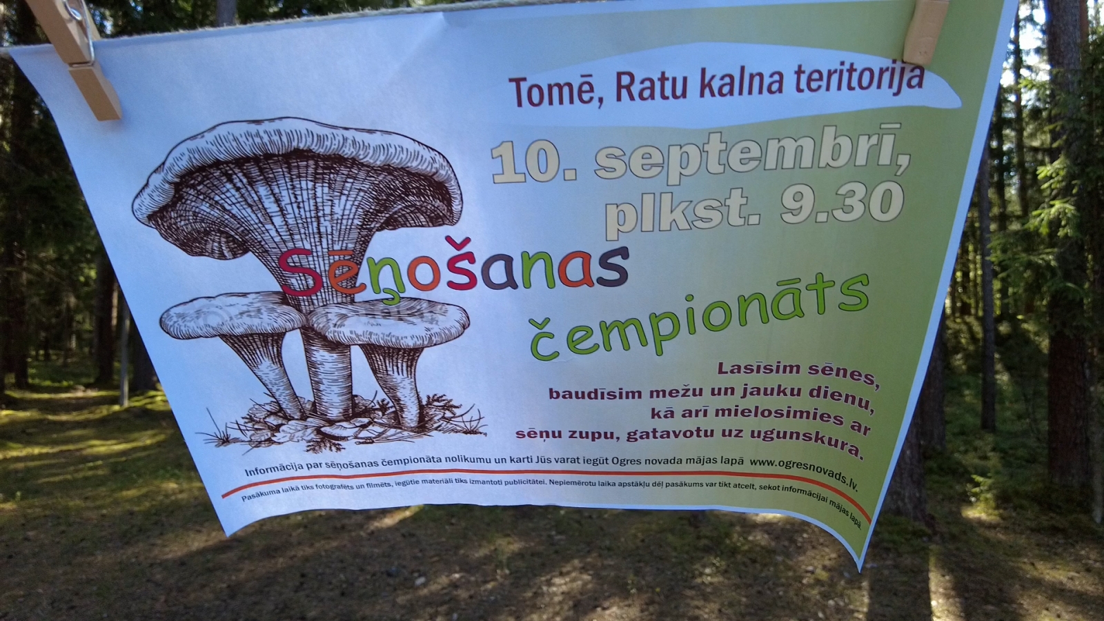 Tomē noticis sēņošanas čempionāts