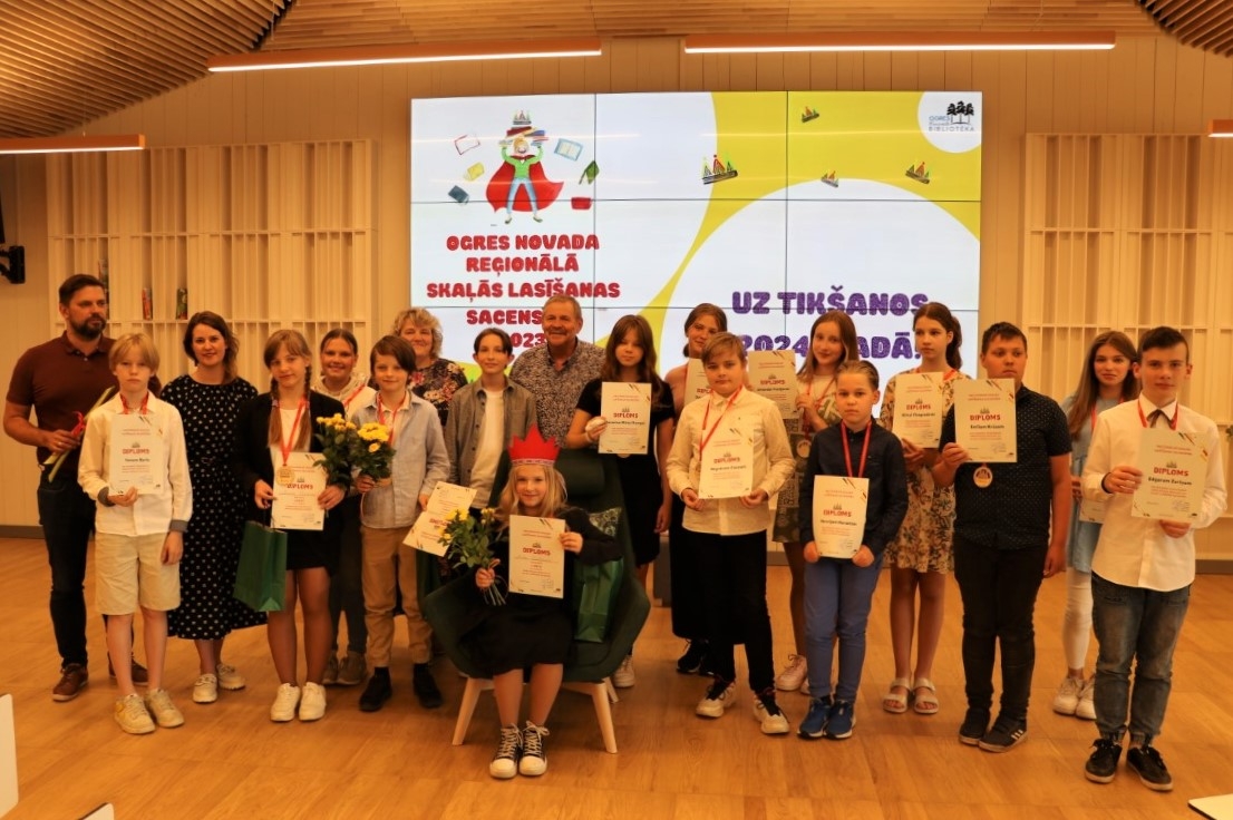 Skaļās lasīšanas konkursa reģionālais fināls OCB. 25.06.2023.